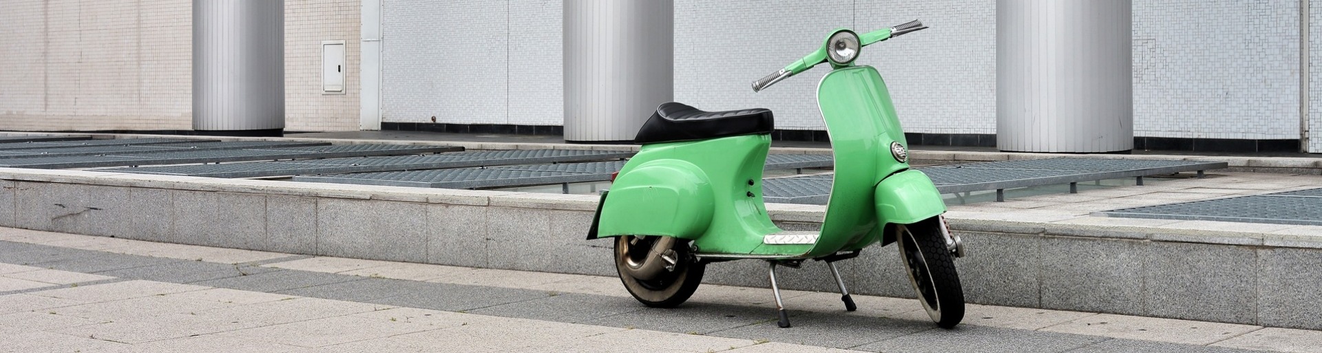 Groene scooter